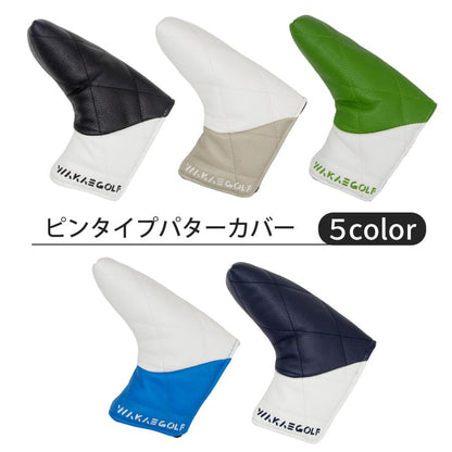 新デザイン ヘッドカバー パターカバー ヘッドカバー スコッティーキャメロン オデッセイに 適合 ピンタイプ用 ゴルフ 防水仕様 wakaeダイヤ 単品