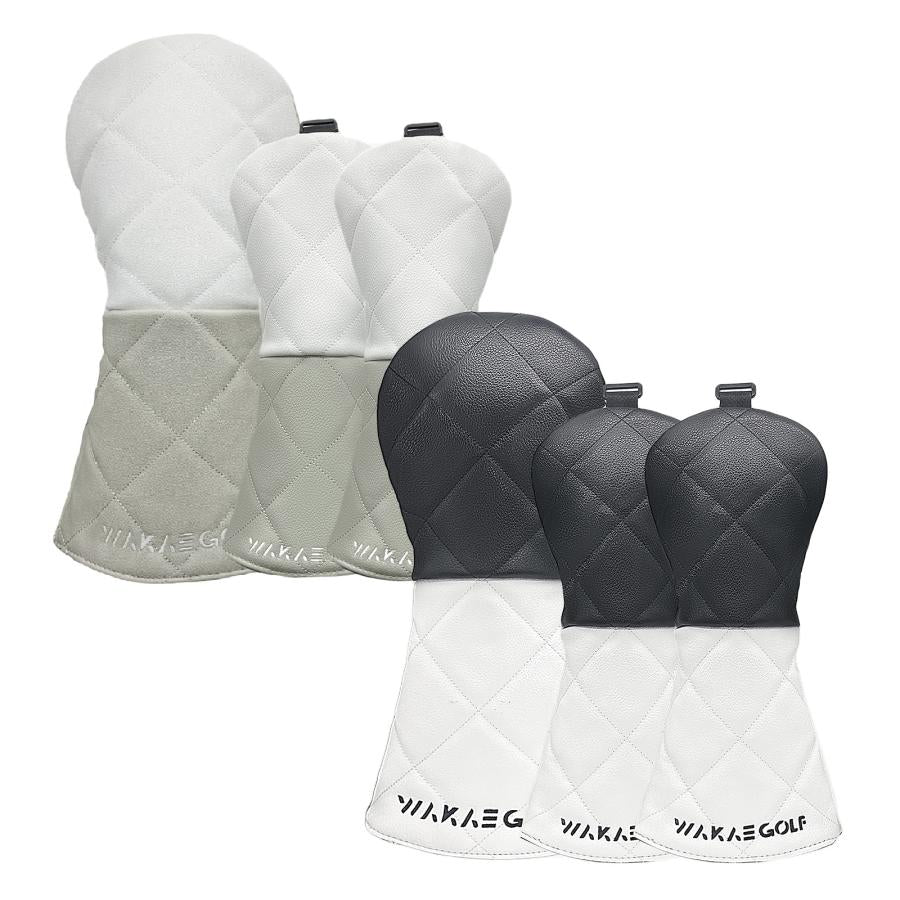 【ヘッドカバー】WAKAE GOLFオリジナル ダイヤ  4点セット DR/FW×2/UT