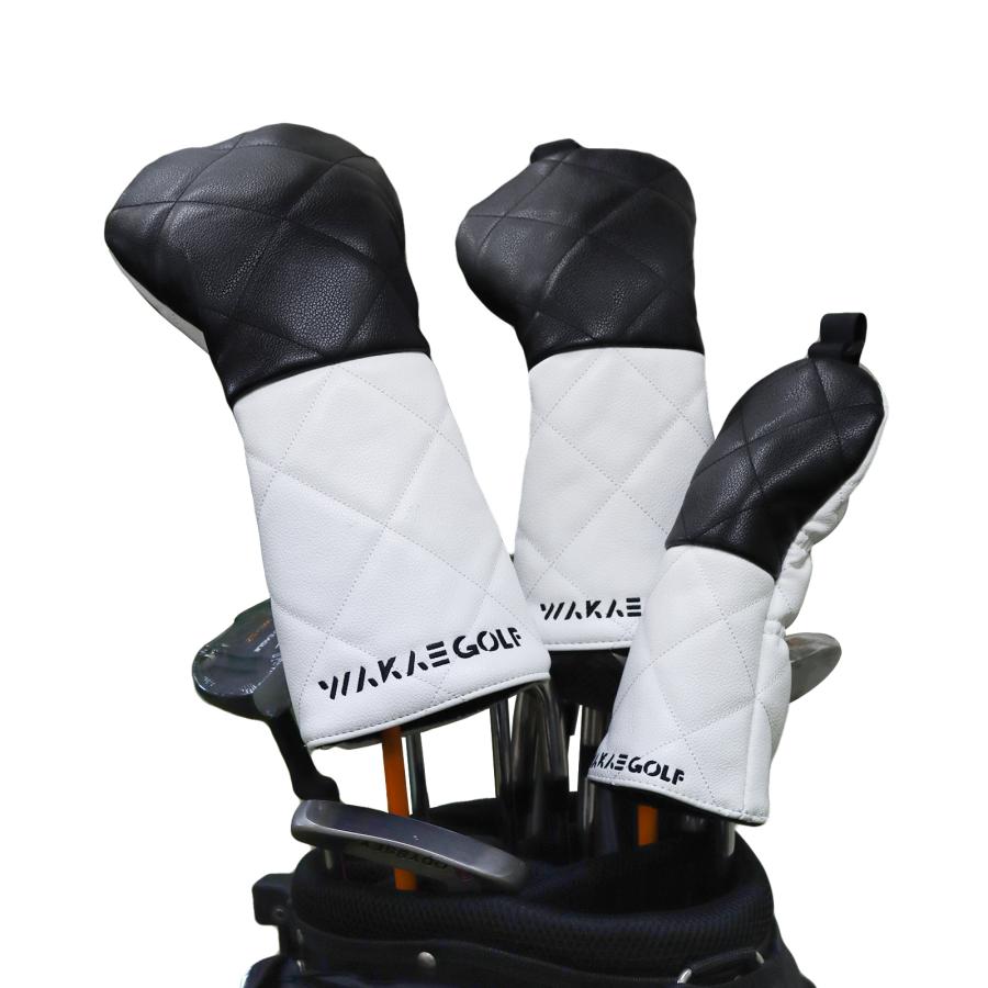 【ヘッドカバー】WAKAE GOLFオリジナル ダイヤ  4点セット DR/FW×2/UT