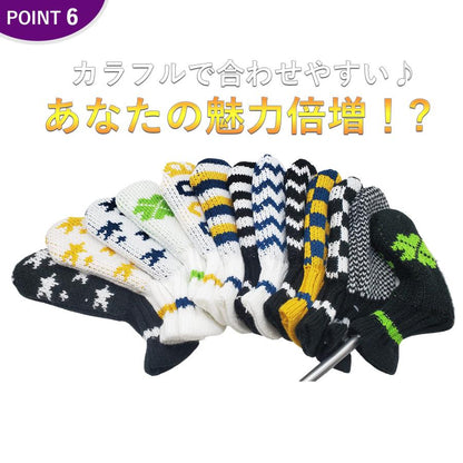 パターカバー ニット ピンタイプ カバー レトロ ピンタイプ カバー 13種類