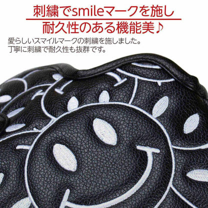 パターカバー ゴルフ カバー ヘッドカバー マレット 用 オデッセイ 2ボール テーラーメイド スパイダーパター 対応 ゴルフ カバー 新スマイル