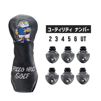 【ヘッドカバー】 虎(タイガー)マーク 単品 DR・FW・UT