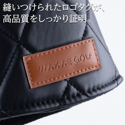 【ヘッドカバー】WAKAE GOLF オリジナル 無地ダイヤ 単品 4点 DR・FW・UT