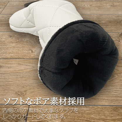 【ヘッドカバー】WAKAE GOLF オリジナル 無地ダイヤ 単品 4点 DR・FW・UT