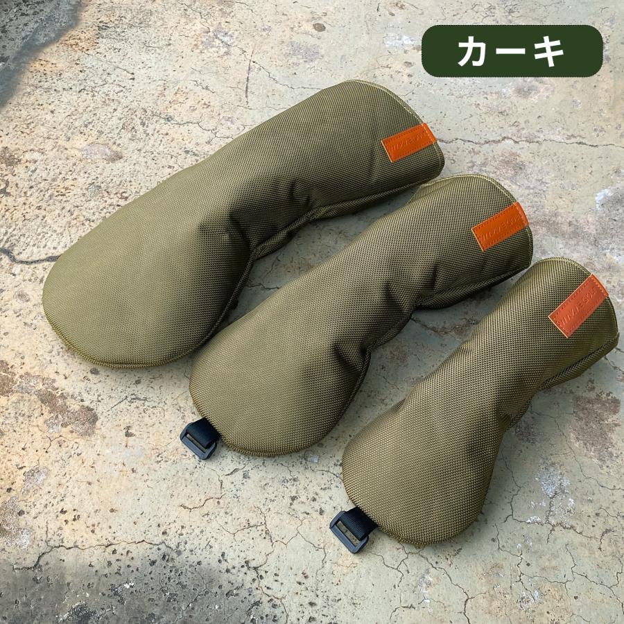 【ヘッドカバー】 無地ナイロン 4点セット DR/FW×2/UT