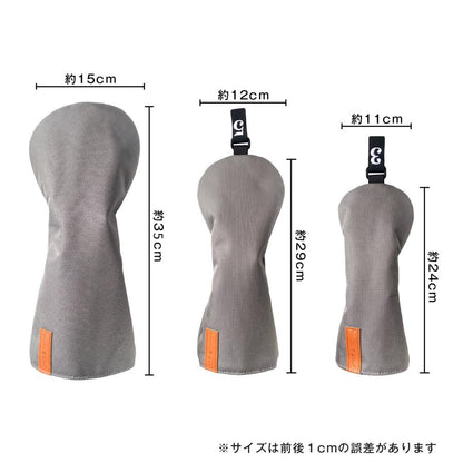 【ヘッドカバー】 無地ナイロン 単品 DR・FW・UT