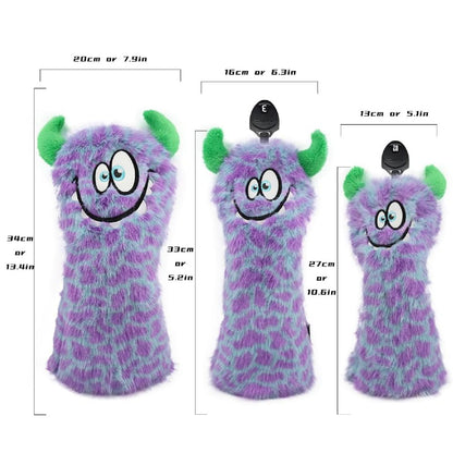 【ヘッドカバー】 モンスター 単品 4点セット DR・FW・UT・パター ピンタイプ