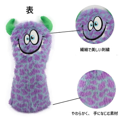 【ヘッドカバー】 モンスター 単品 4点セット DR・FW・UT・パター ピンタイプ