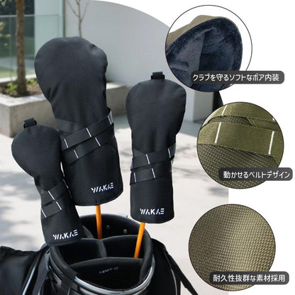 【ヘッドカバー】WAKAE GOLFオリジナル ベルトナイロン 単品 DR・FW・UT