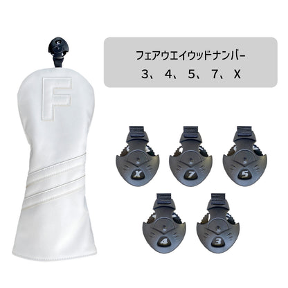 【ヘッドカバー】無地純色 黒 白 単品 3点セット DR・FW・UT