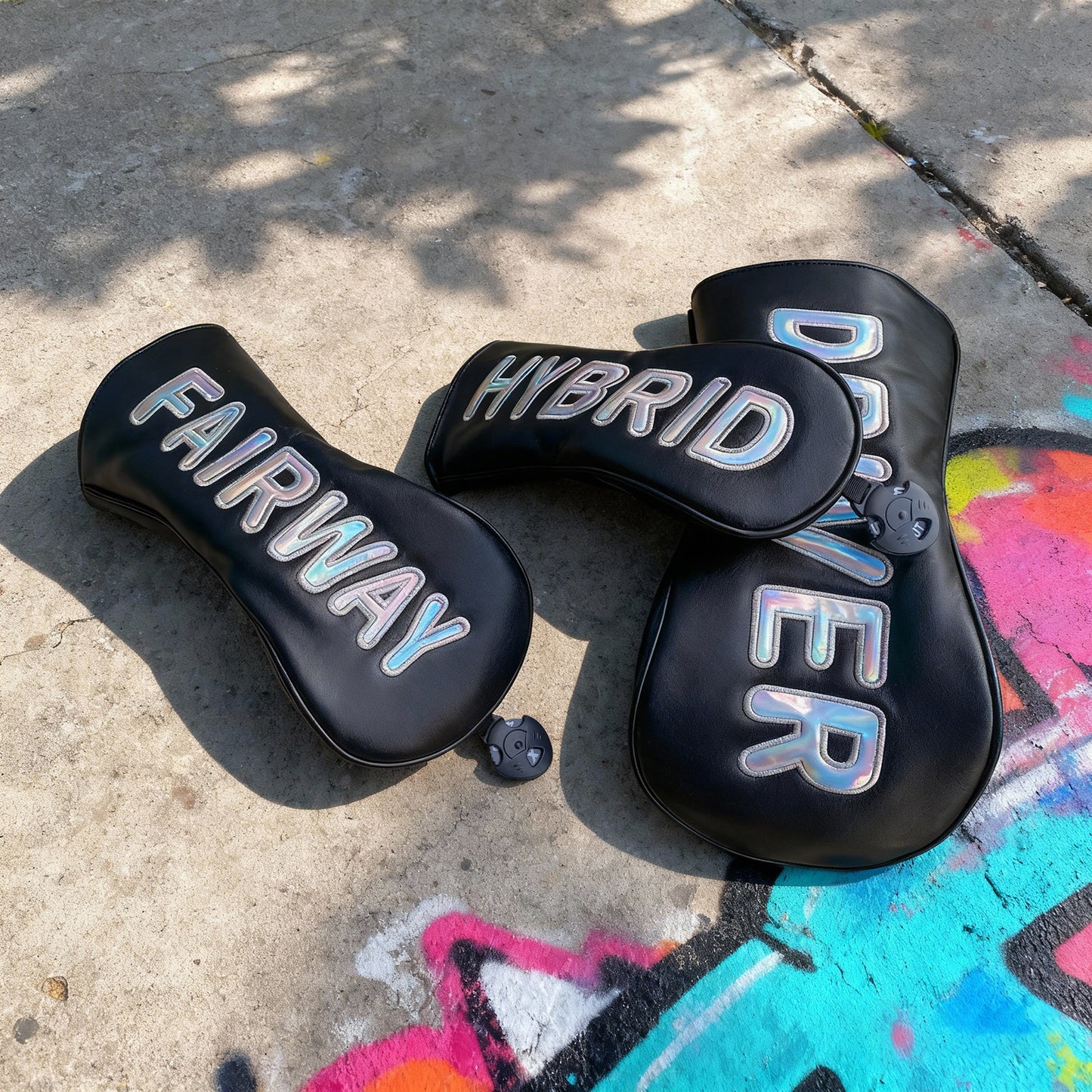 【ヘッドカバー】オーロラ文字 カバー 単品 4点セット DR・FW・UT