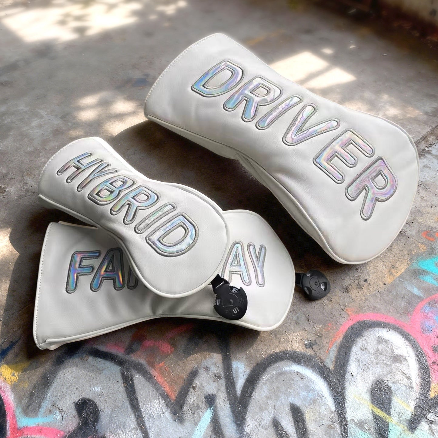 【ヘッドカバー】オーロラ文字 カバー 単品 4点セット DR・FW・UT