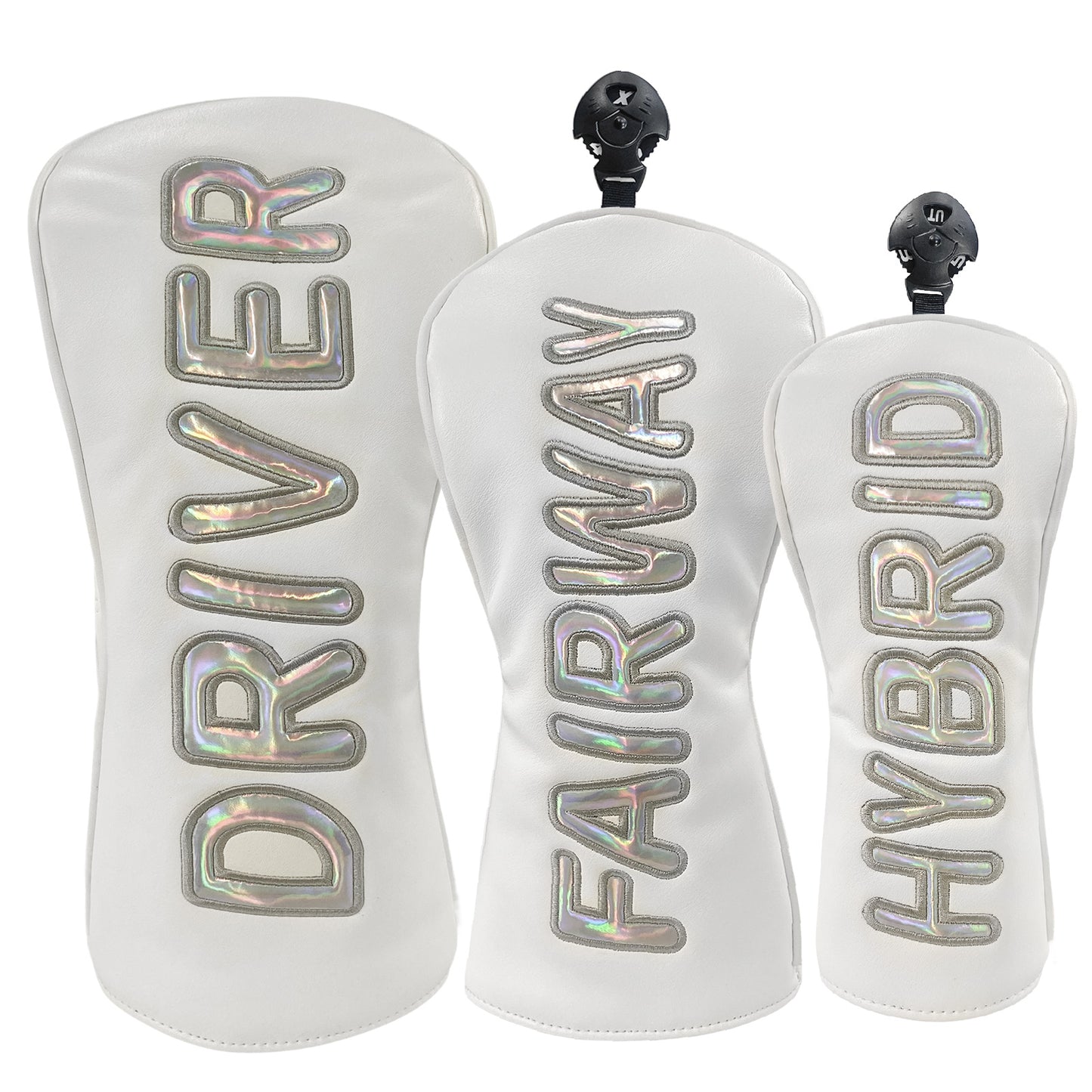 【ヘッドカバー】オーロラ文字 カバー 単品 4点セット DR・FW・UT