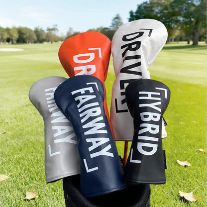 【ヘッドカバー】文字 カバー 単品 4点セット DR・FW・UT