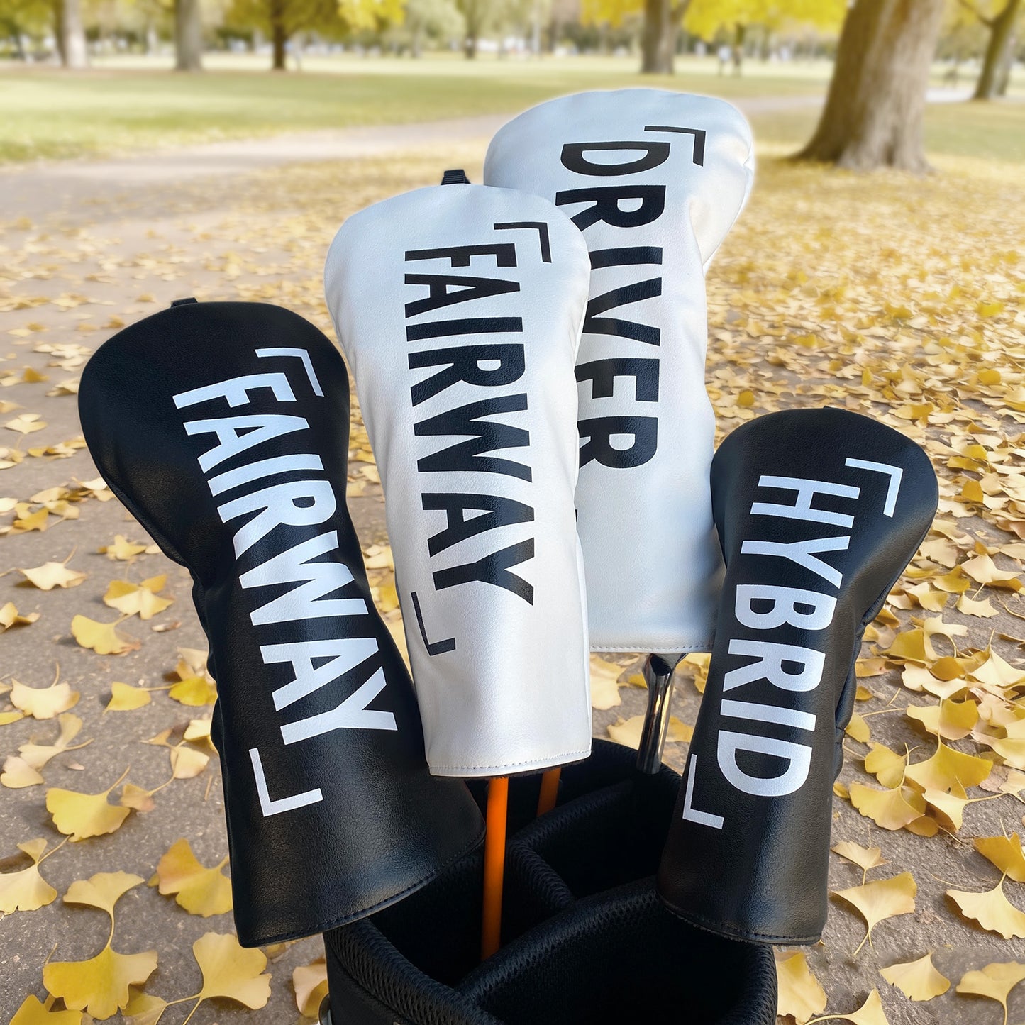 【ヘッドカバー】文字 カバー 単品 4点セット DR・FW・UT