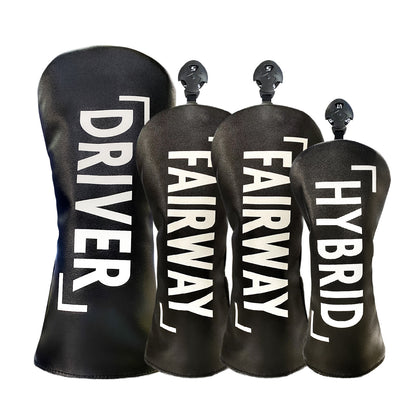 【ヘッドカバー】文字 カバー 単品 4点セット DR・FW・UT