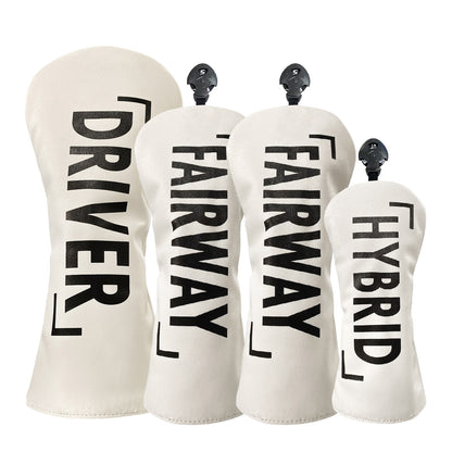 【ヘッドカバー】文字 カバー 単品 4点セット DR・FW・UT