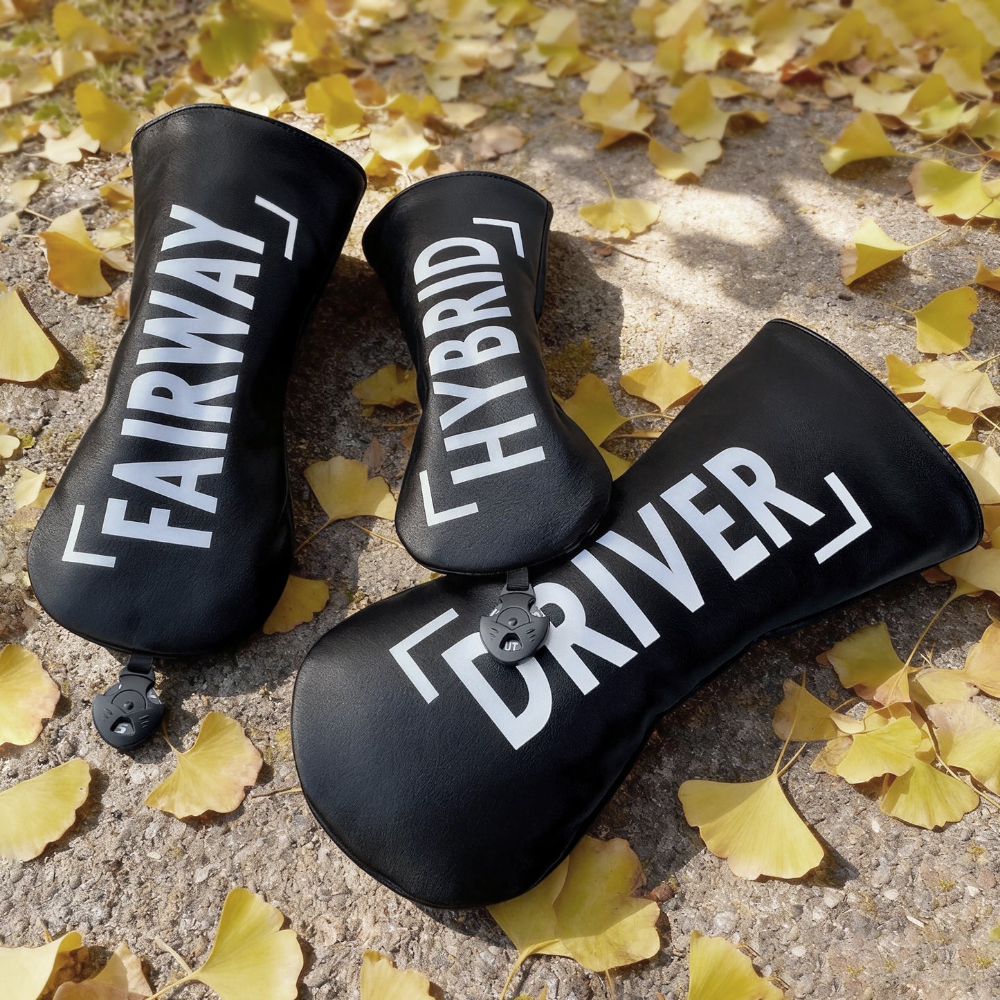 【ヘッドカバー】文字 カバー 単品 4点セット DR・FW・UT