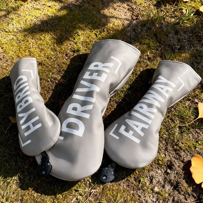 【ヘッドカバー】文字 カバー 単品 4点セット DR・FW・UT