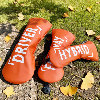 【ヘッドカバー】文字 カバー 単品 4点セット DR・FW・UT