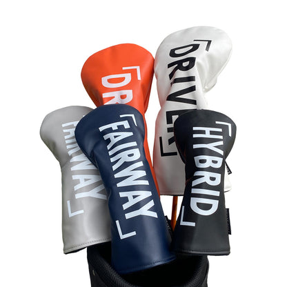 【ヘッドカバー】文字 カバー 単品 4点セット DR・FW・UT