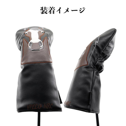 【ヘッドカバー】 馬柄 4点セットDR/FW×2/UT