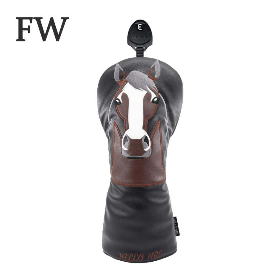 【ヘッドカバー】 馬柄 単品 DR・FW・UT