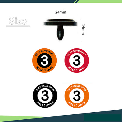ゴルフ グリップエンド マーカー アイアン ゴルフマーカー ウェッジ グリップエンド ナンバー マーカー 防水 腐食 防止 20個1セット ABS樹脂 錆止め 錆防止