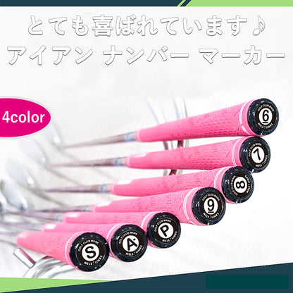 ゴルフ グリップエンド マーカー アイアン ゴルフマーカー ウェッジ グリップエンド ナンバー マーカー 防水 腐食 防止 20個1セット ABS樹脂 錆止め 錆防止