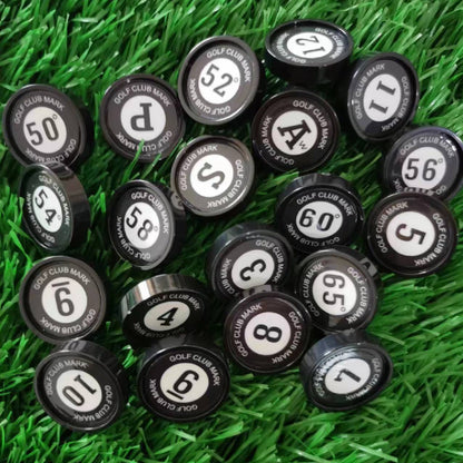 ゴルフ グリップエンド マーカー アイアン ゴルフマーカー ウェッジ グリップエンド ナンバー マーカー 防水 腐食 防止 20個1セット ABS樹脂 錆止め 錆防止