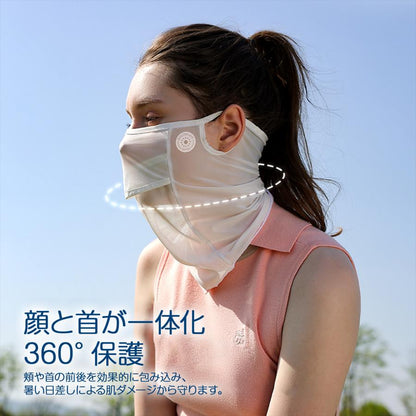 ゴルフ フェイスカバー UV 日焼け止め 息苦しくない UPF50+ レディース メンズ ネックカバー スポーツマスク ゴルフ テニス 登山 バイク