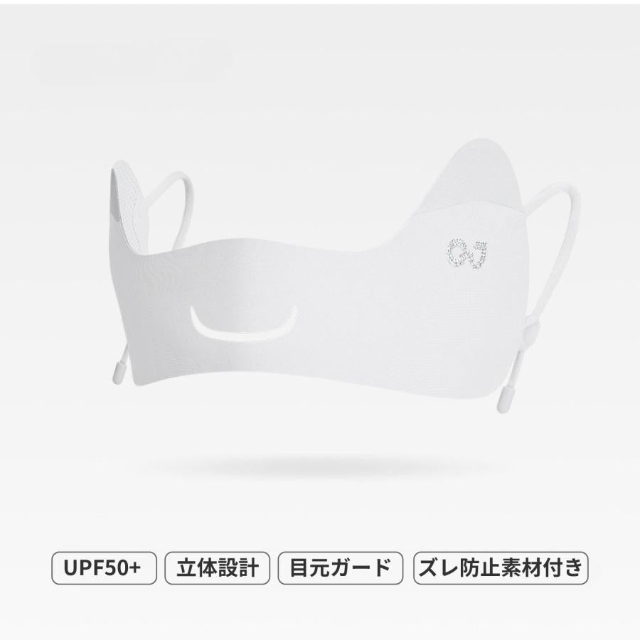 ゴルフ 日焼け対策 フェイスカバー 息苦しくない UVカット マスク 涼しい 冷感 夏 レディース スポーツマスク UPF50+ 通気性 テニス