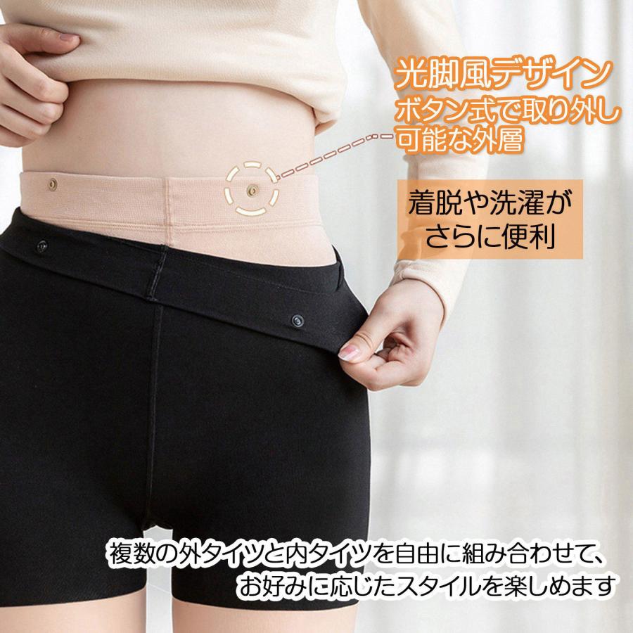 【偽透肉タイツ】ゴルフ ストッキング UVカット 日焼け止め タイツ レディース 春秋 レギンスパンツ フェイク タイツ ニーハイ風ストッキング パンツ 切り替え