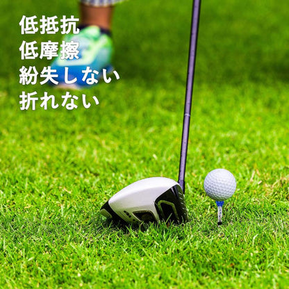 ゴルフ ティー 飛距離アップ 5個セット ロングティー 80mm マグネット ティー 紛失防止 ゴルフティー