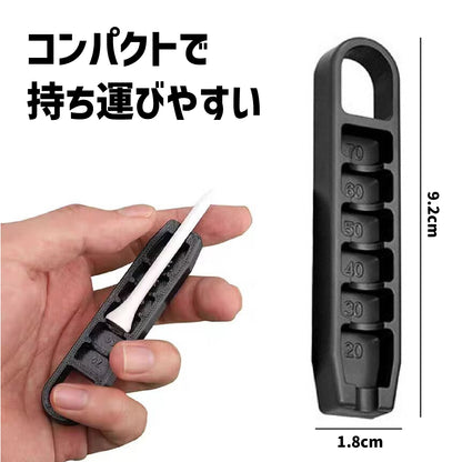 ゴルフ ティー 高さ調整器 ティーハイトアジャスター 6段階高さ調整 20〜70mm ティー高さガイド ティーアップ補助ツール コンパクト 軽量 ラバー素材