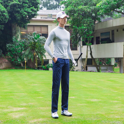 ゴルフウェア インナー メンズ  長袖 UVカット  ウェア 日焼け対策 ストレッチ ひんやり  夏 スポーツシャツ  ゴルフウェア 吸汗 速乾 接触冷感 スポーツウェア