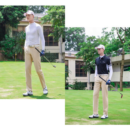 ゴルフウェア インナー メンズ  長袖 UVカット  ウェア 日焼け対策 ストレッチ ひんやり  夏 スポーツシャツ  ゴルフウェア 吸汗 速乾 接触冷感 スポーツウェア
