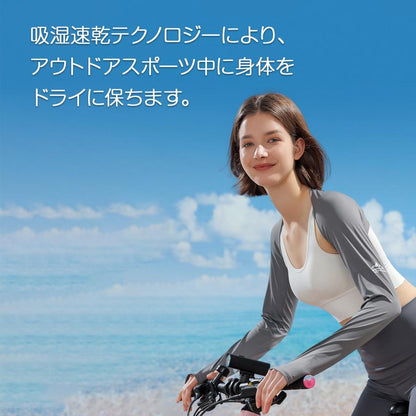 ゴルフ アームカバー UVカット ずれない レディース  紫外線対策 UVカット UPF50+ ゴルフ スポーツ テニス ランニング ボレロ アウトドア ゴルフウェア