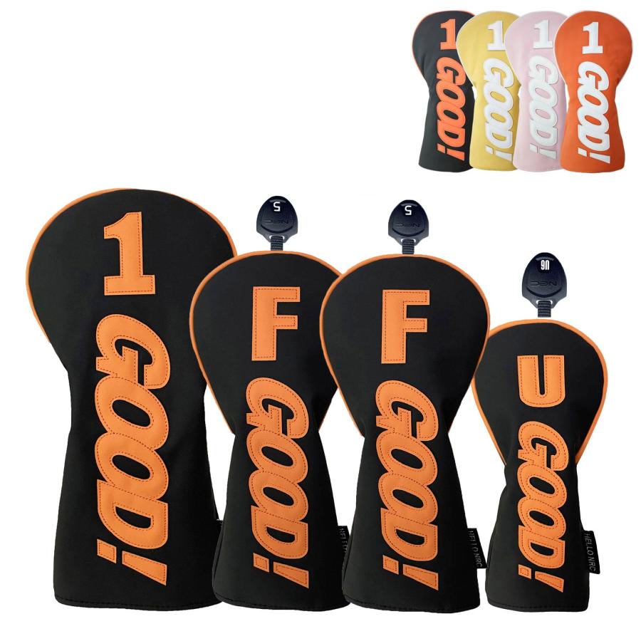 【ヘッドカバー】 グッド 4点セット 組み合わせ変更可能