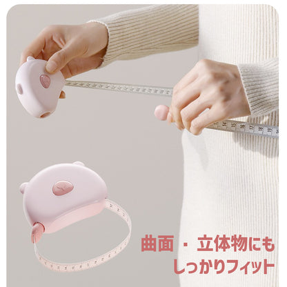 【日用雑貨】片手で簡単操作！テープメジャー 150cm