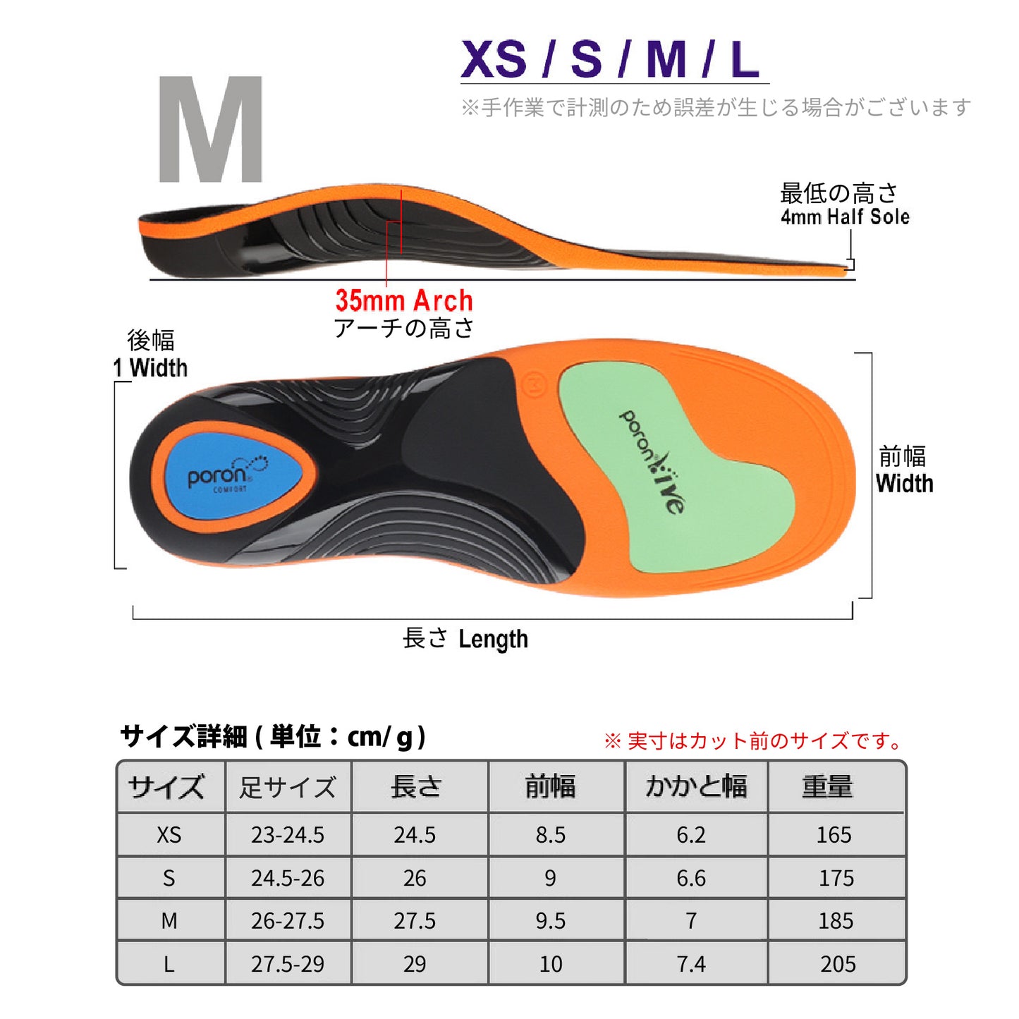 【日用雑貨】90％衝撃吸収可能！ スポーツインソール