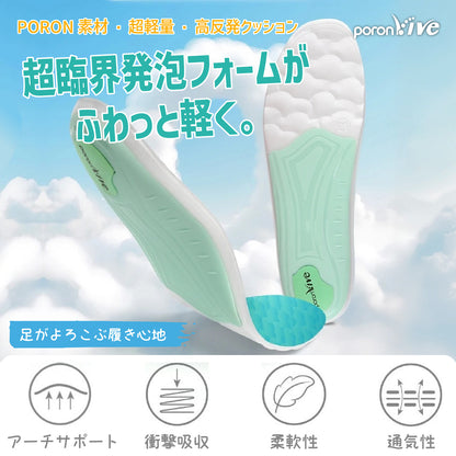 【日用雑貨】超軽量＆足元革命 インソール アーチサポート