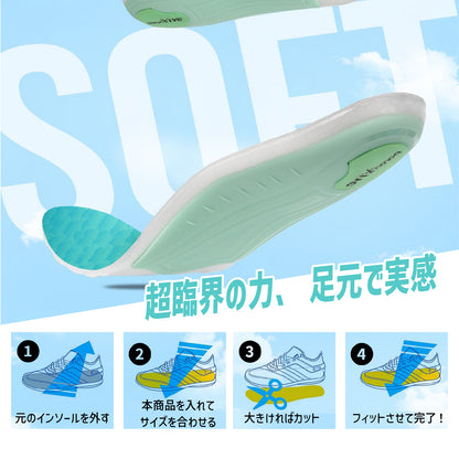 【日用雑貨】超軽量＆足元革命 インソール アーチサポート