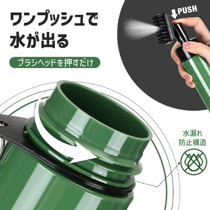 ゴルフ ウォーター スプレー ブラシ クラブクリーナー 伸縮ワイヤー メンテナンス ゴルフ用品 携帯用 ボールクリーナー ゴルフブラシ アクセサリー
