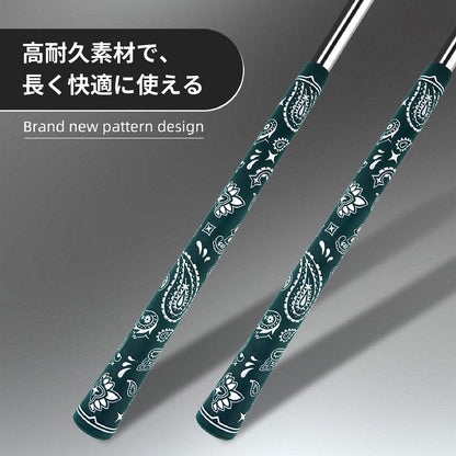 ゴルフ グリップ ウッド アイアン用 8本 セット 滑り止め ゴム素材 60R ハーフコード バックライン無 全天候 スタンダードサイズ Sandypan多彩