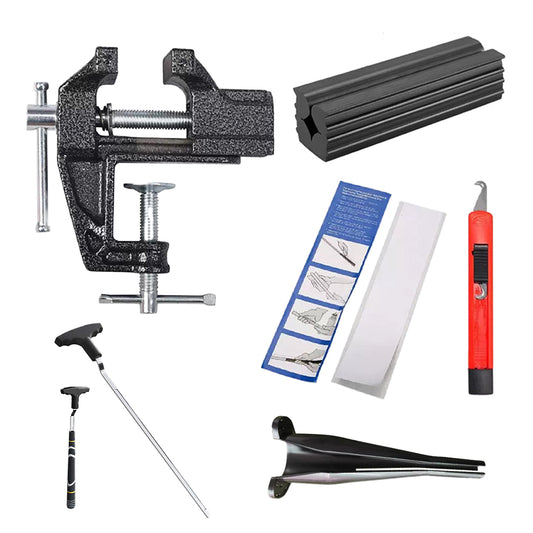 ゴルフ クラブ グリップ 交換 キット 単品 ゴム シャフト クランプ グリップ テープ ストリップ フックブレード 万力 取り外し 取り付け 固定具