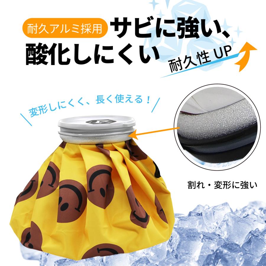 ゴルフ スプレー付き 氷のう 野球 アイスパック ベルト カラビナ付 スポーツ 氷嚢 スマイル 氷のう 冷却 熱中症対策 結露防止 加工 アイスパック 容量 1.2L