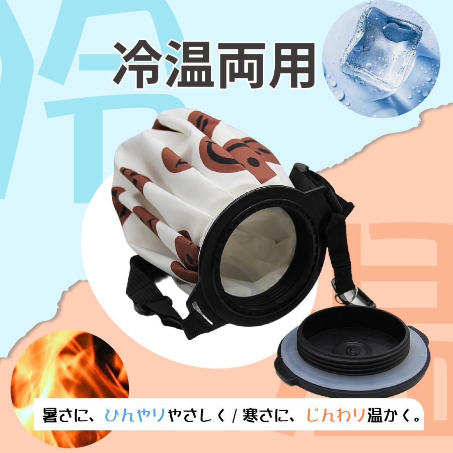 ゴルフ 氷のう 野球 アイスパック ベルト カラビナ付 スポーツ ひんやり 氷嚢 スマイル 氷のう クール 冷却 熱中症対策 結露防止 加工 アイスパック 大容量1.6L