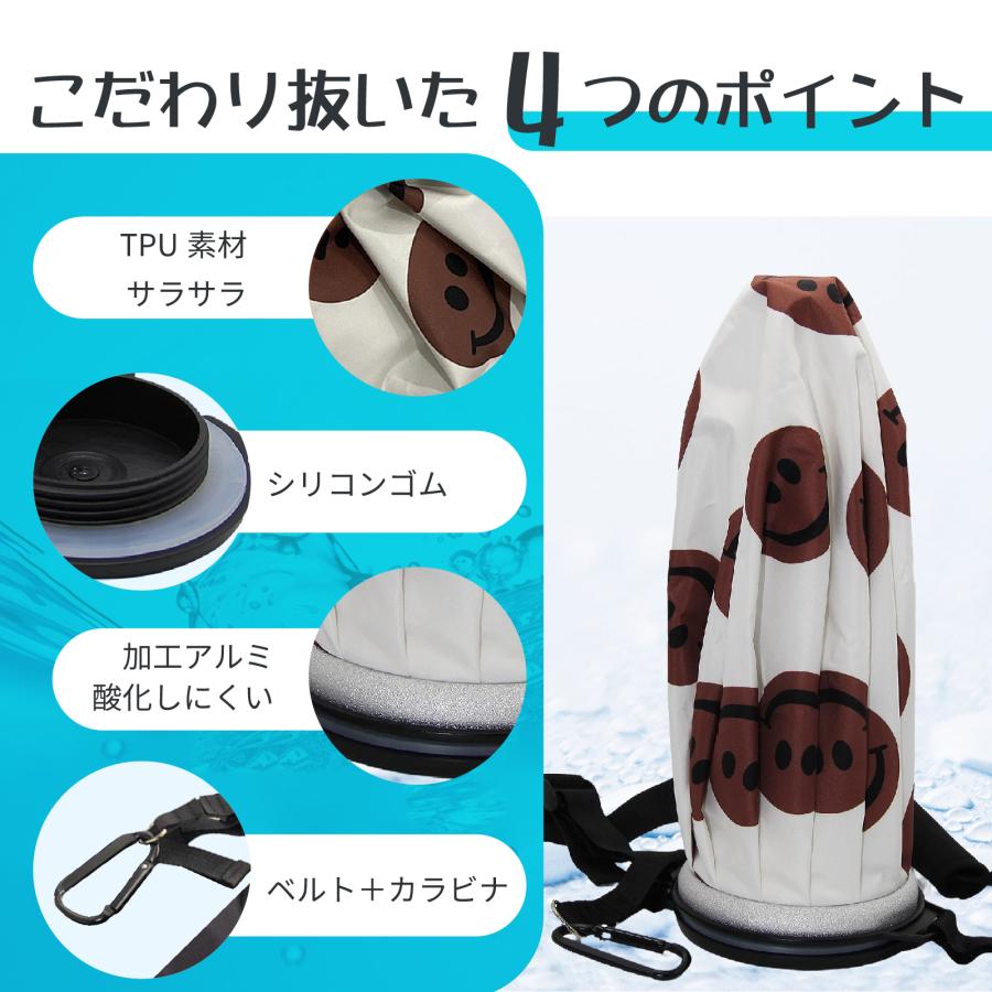 ゴルフ 氷のう 野球 アイスパック ベルト カラビナ付 スポーツ ひんやり 氷嚢 スマイル 氷のう クール 冷却 熱中症対策 結露防止 加工 アイスパック 大容量1.6L