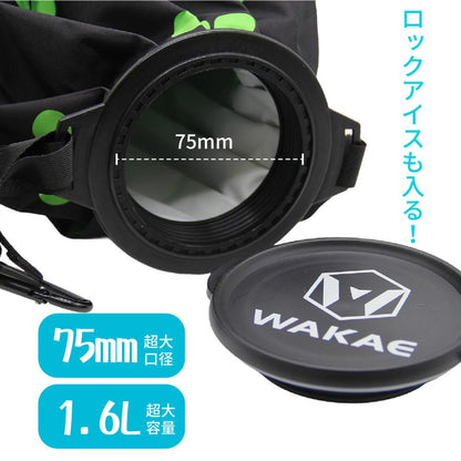 ゴルフ 氷のう 野球 アイスパック ベルト カラビナ付 スポーツ ひんやり 氷嚢 スマイル 氷のう クール 冷却 熱中症対策 結露防止 加工 アイスパック 大容量1.6L